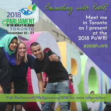 I&#039;m presenting at the Parliament of the World&#039;s Religions